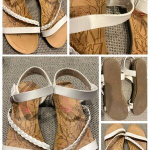 Malibu White Braided Sandals
